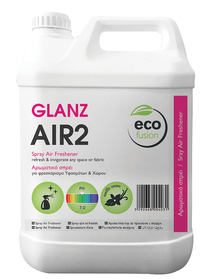 Hotelware ecofusion GLANZ AIR2 - AIR AND FABRIC FRESHENER & ODOUR NEUTRALISER - 5L