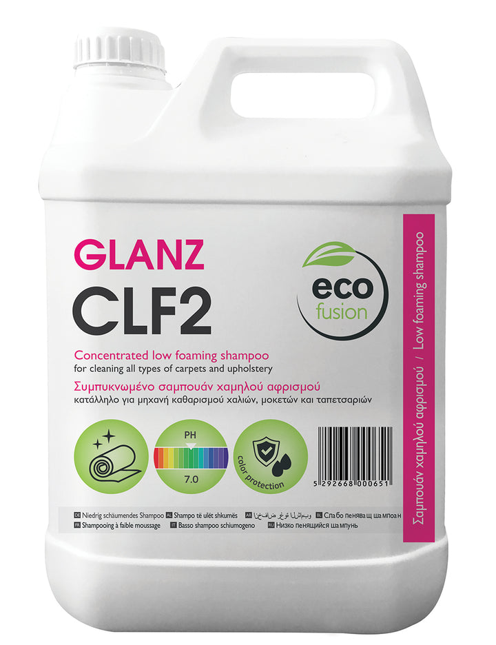 Hotelware ecofusion GLANZ CLF2 - low foaming carpet shampoo - 5L