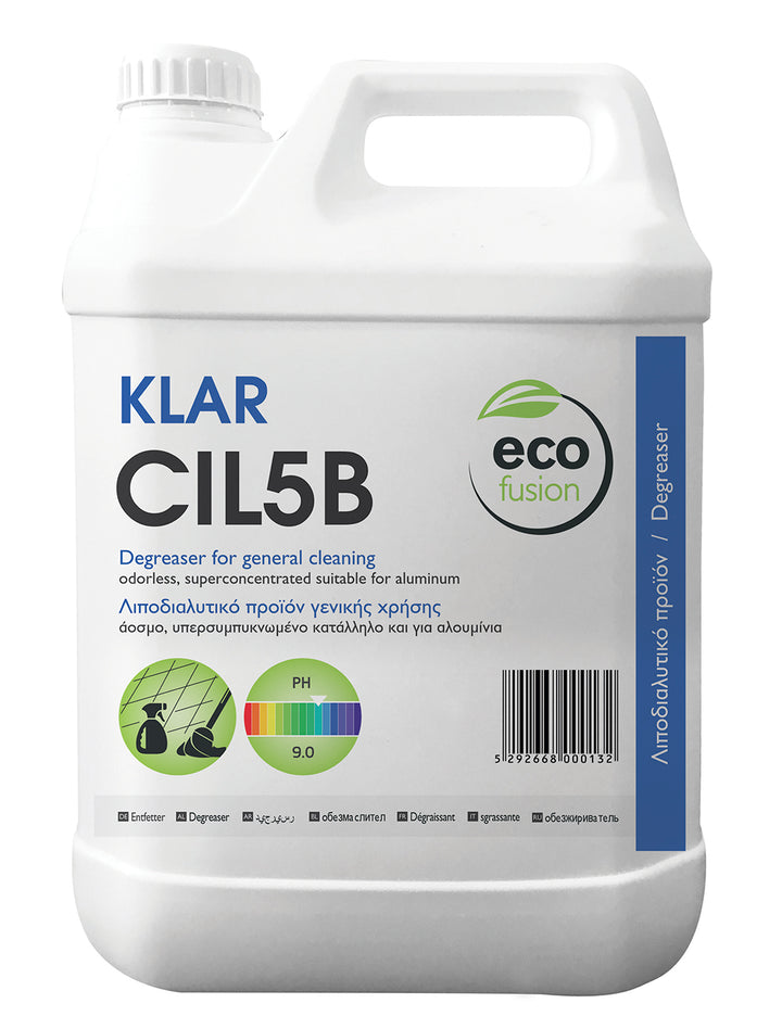 Hotelware ecofusion KLAR CIL5B - Grease/oil cleaner aluminium friendly - 5L
