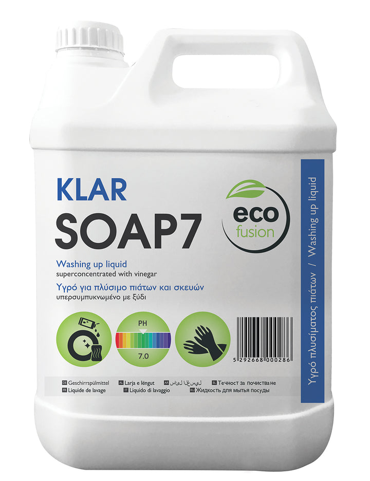 Hotelware ecofusion KLAR SOAP7 - concentrated wash up liquid - 5L