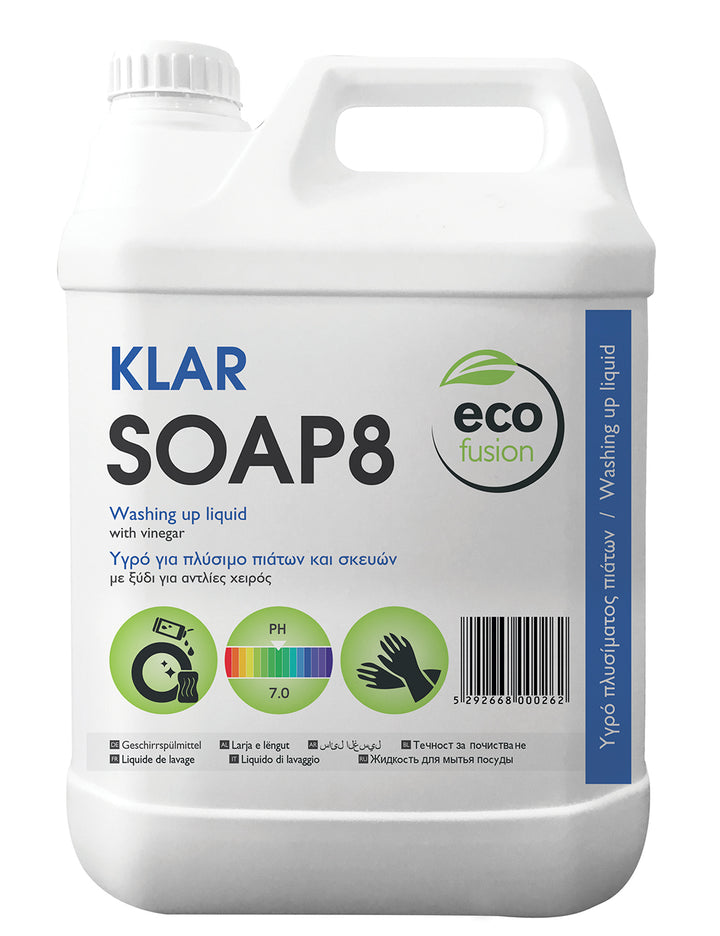 Hotelware ecofusion KLAR SOAP8 - concentrated wash up liquid - 5L