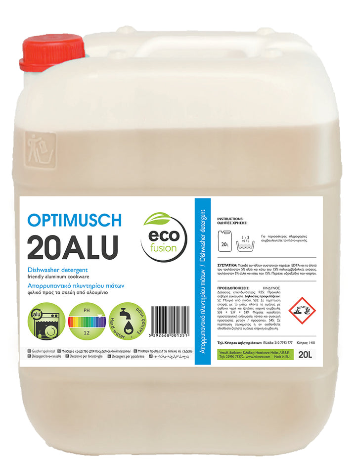 Hotelware ecofusion OPTIMUSCH ALU - Aluminium dishwashing detergent - 20L