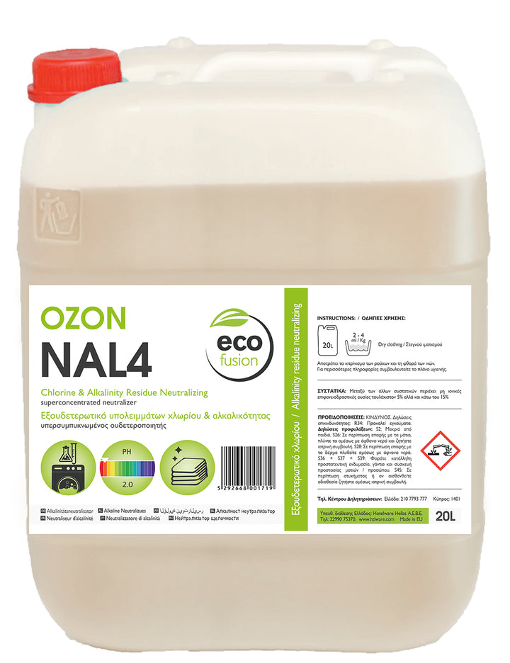 Hotelware ecofusion OZON NAL4 - LAUNDRY BLEACH NEUTRALISER - 20L