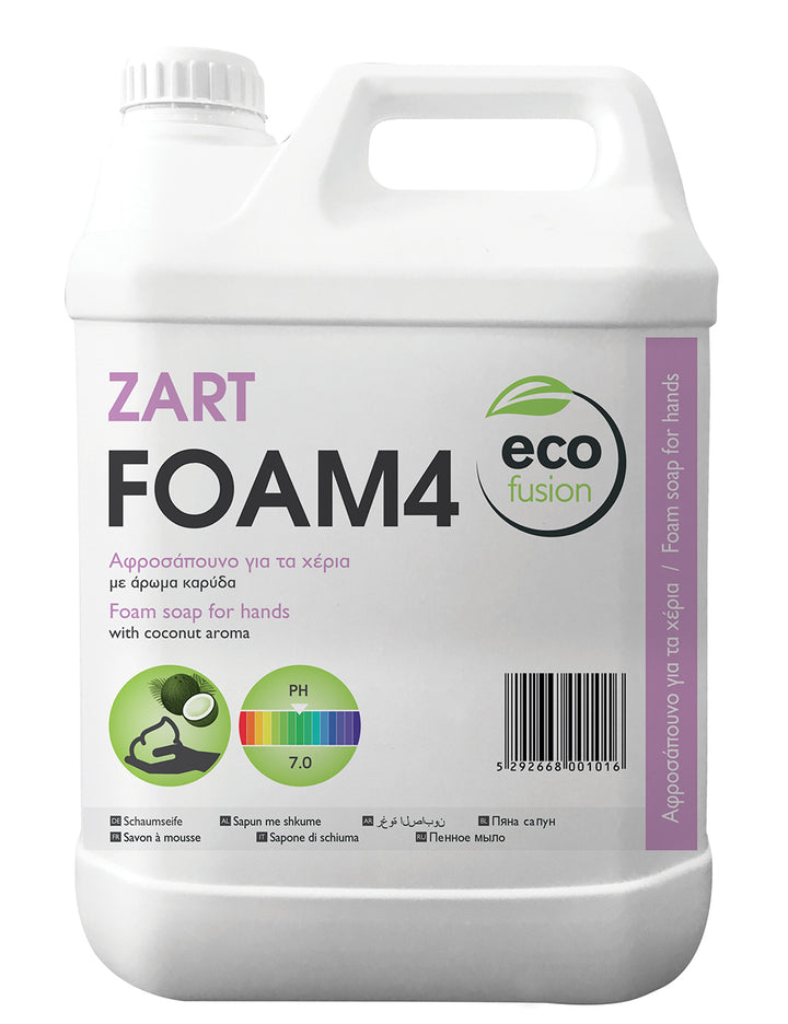 Hotelware ecofusion ZART FOAM4 - COCONUT FOAM HAND SOAP - 5L