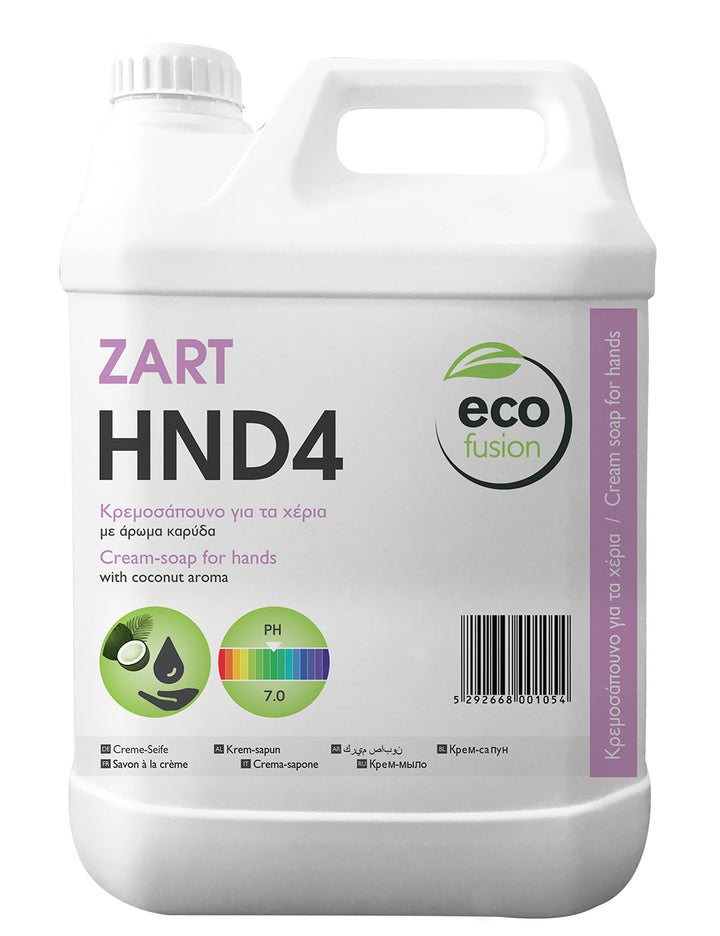 Hotelware ecofusion ZART HND4 - COCONUT CREAM HAND SOAP - 5L